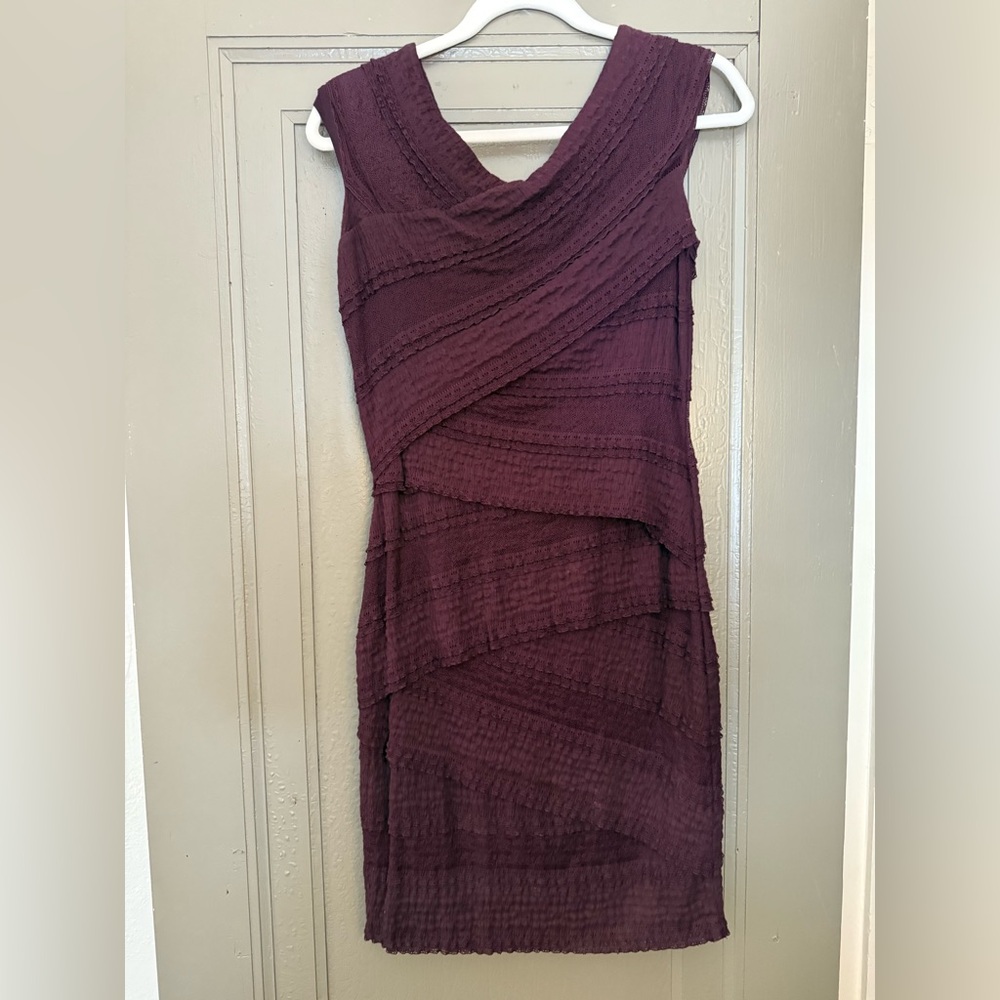 Anthropologie Plum Bodycon Dress Medium